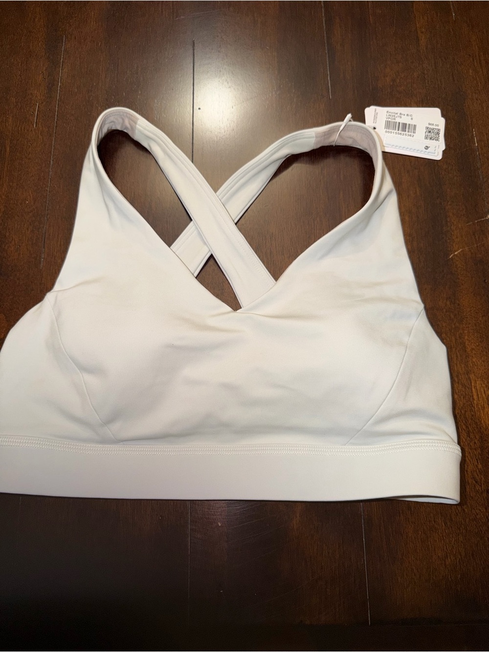 Lululemon Envital White Crisscross Back Sports Bra - Women Intimates & Sleepwear
